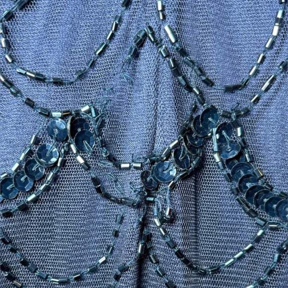 Cache Maxi Sequin Beaded Formal gown Dress size 10 - Picture 5 of 7